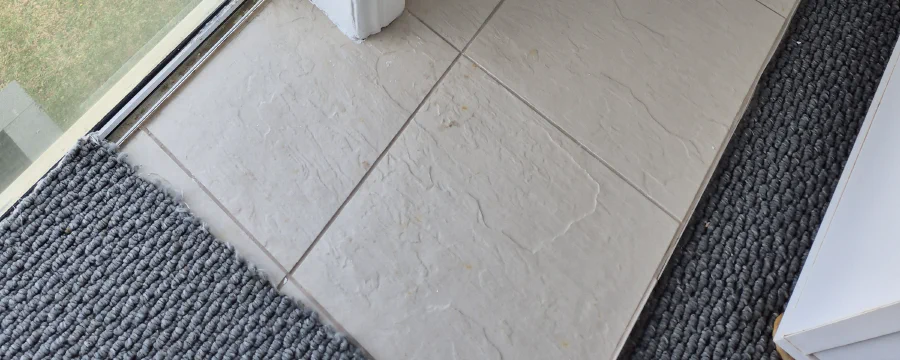 Water damage repair to walls and window frames, The Entrance North